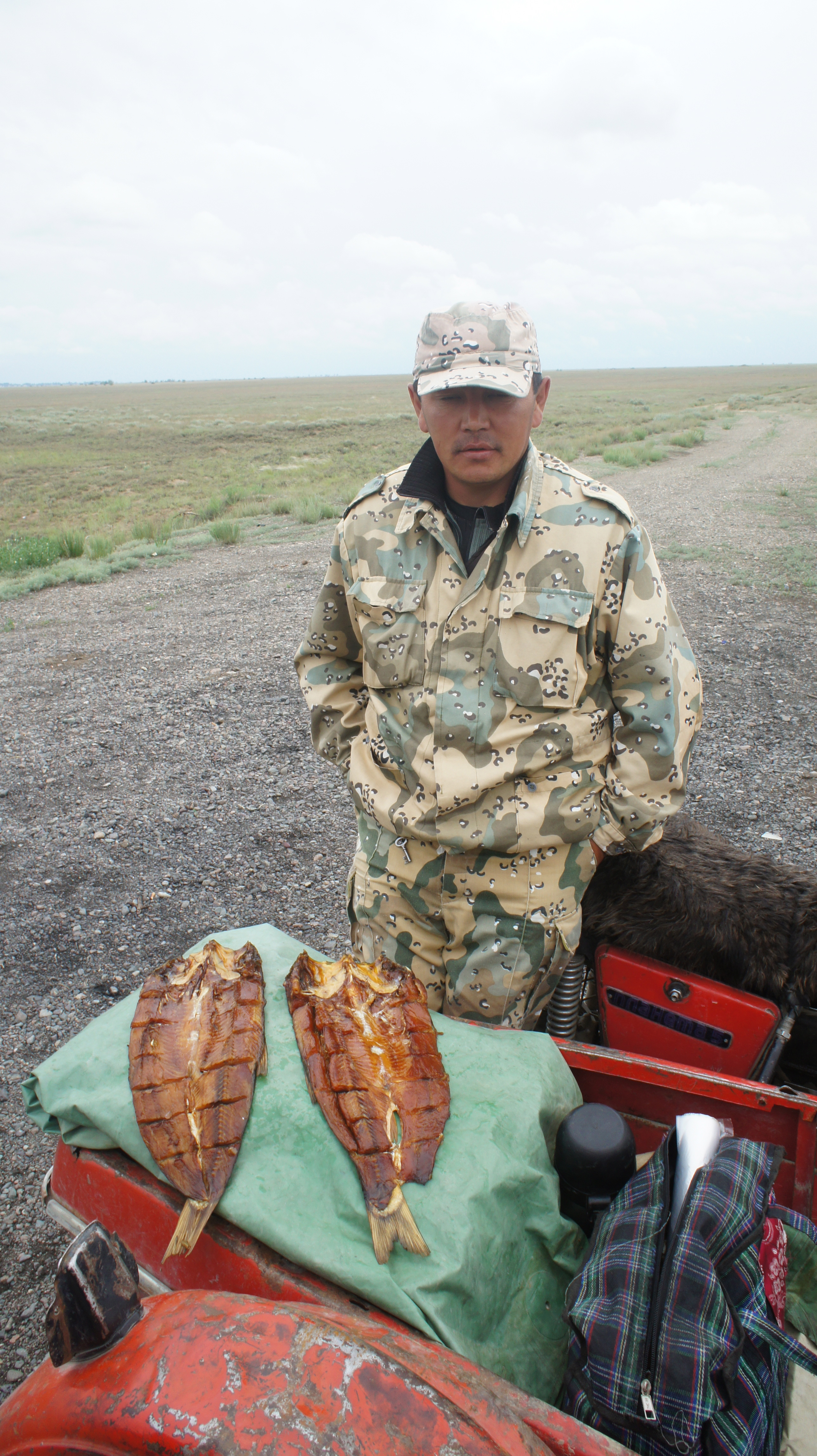 Selling fish in the middle of nowhere