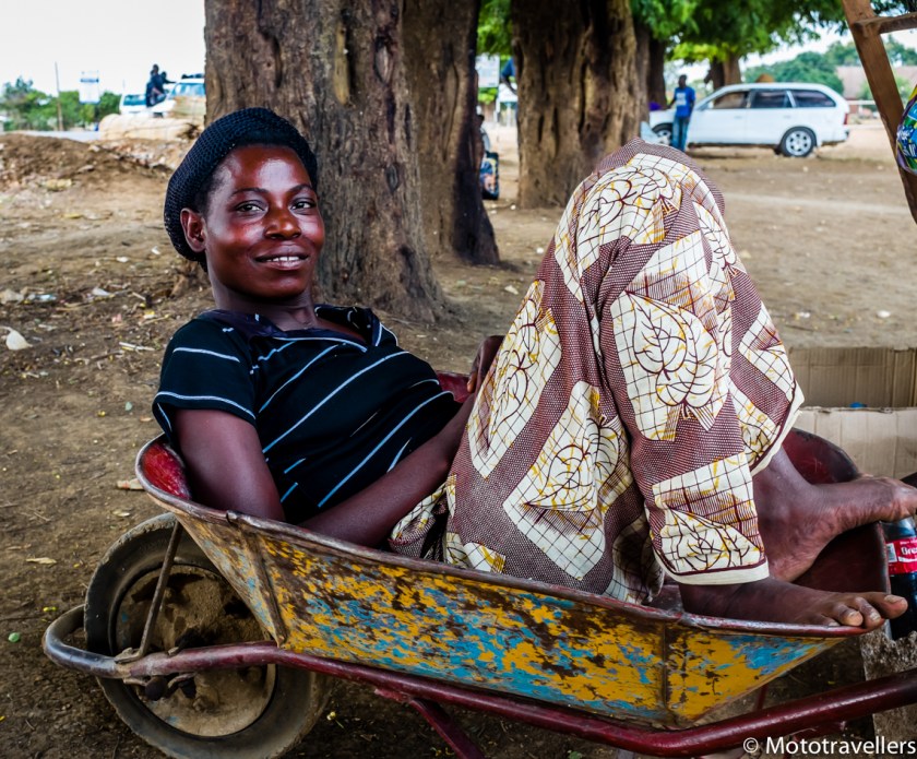 The girl that gave us lunch on the road side.