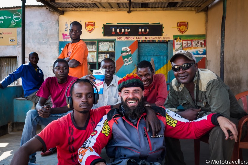 Matteo with his new friends